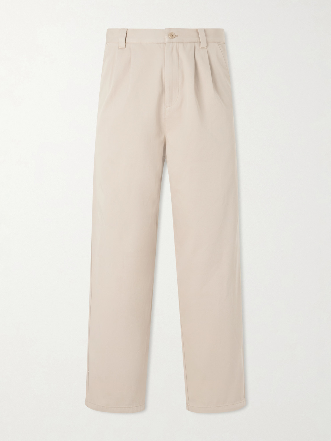 A.P.C. Ricky Pleated Wide-Leg Cotton Trousers IT 48