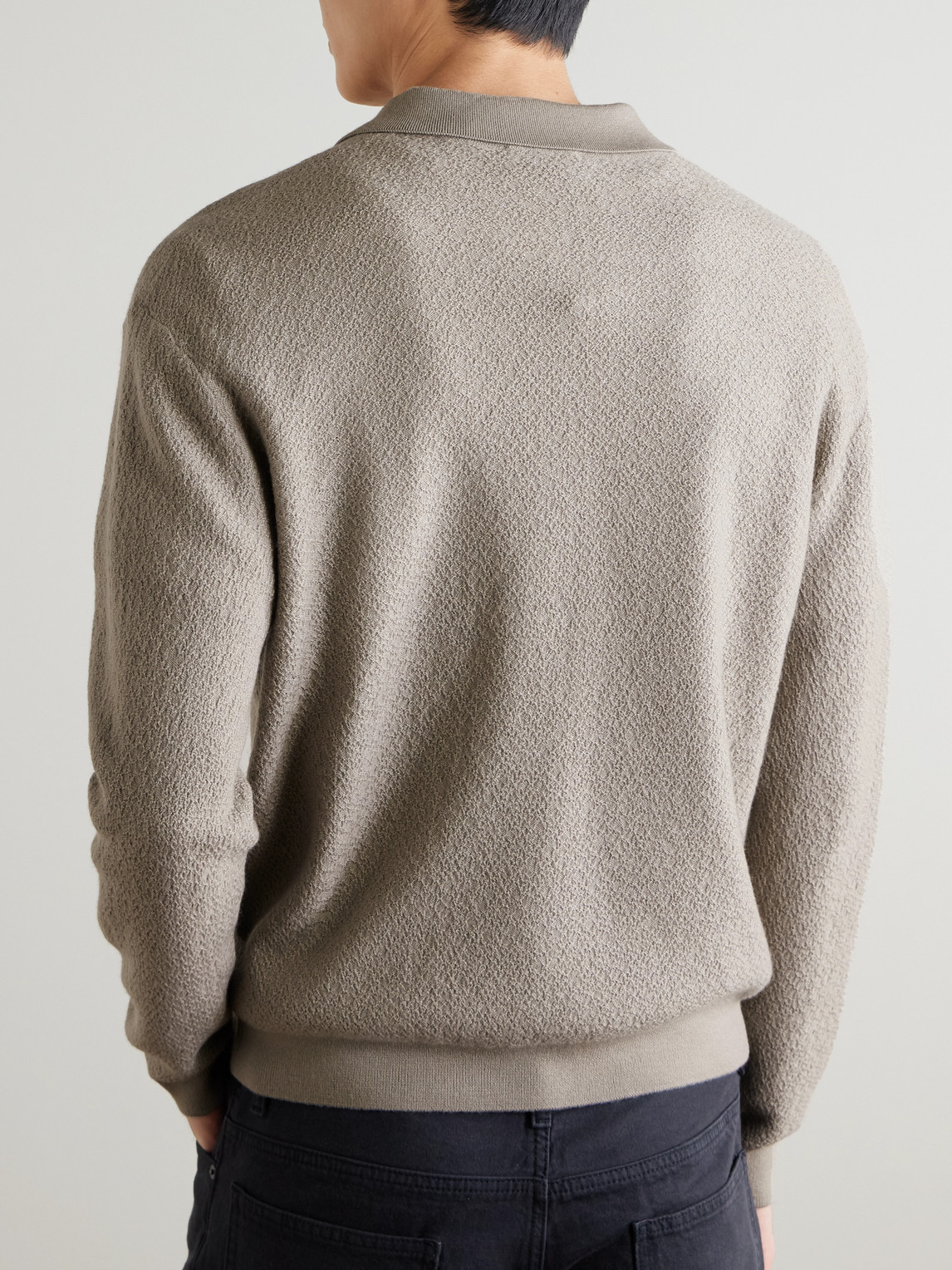  Frame - Wool Polo Sweater - Men - Gray - S 