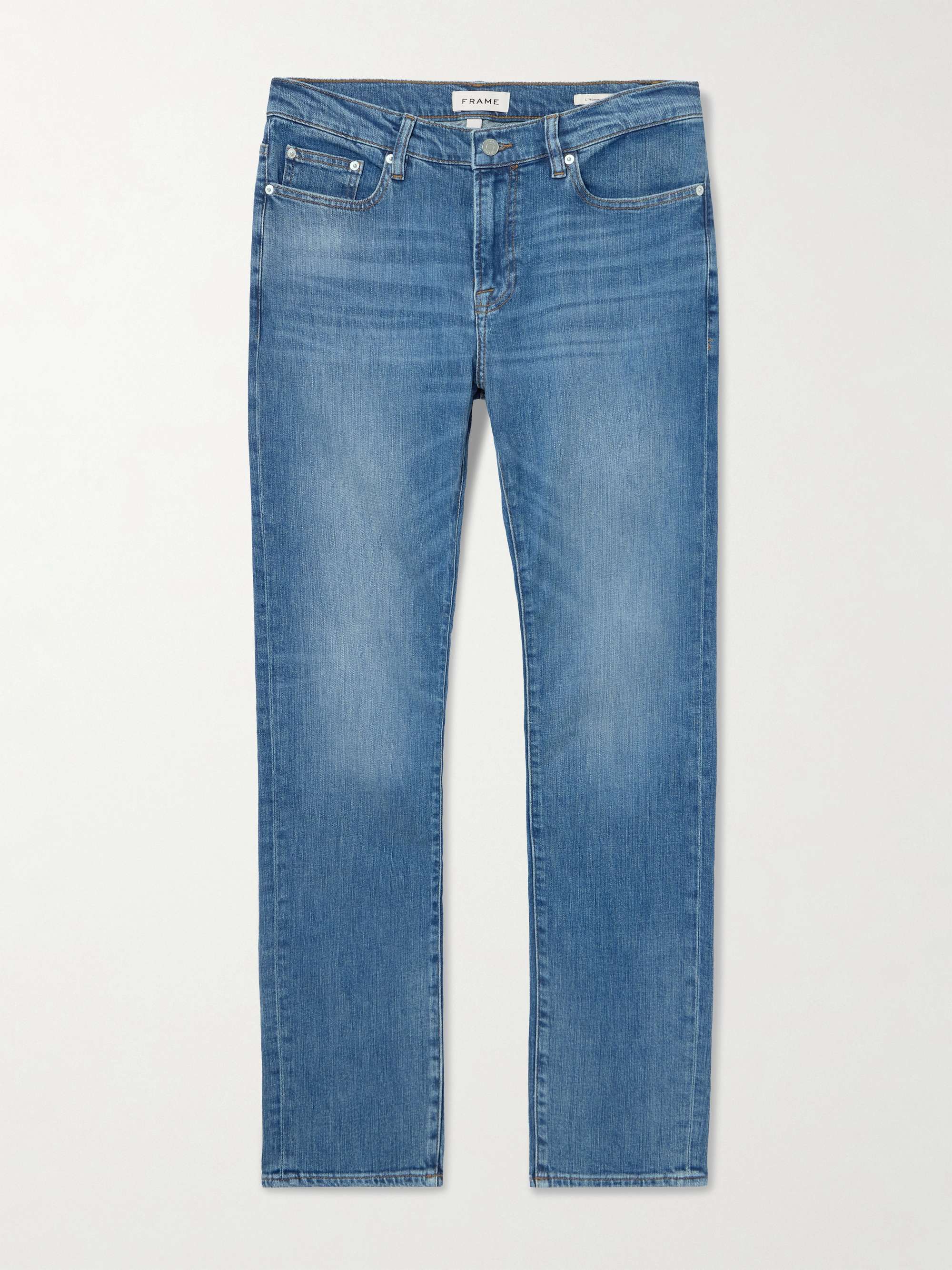 FRAME L'Homme Slim-Fit Dry Denim Jeans