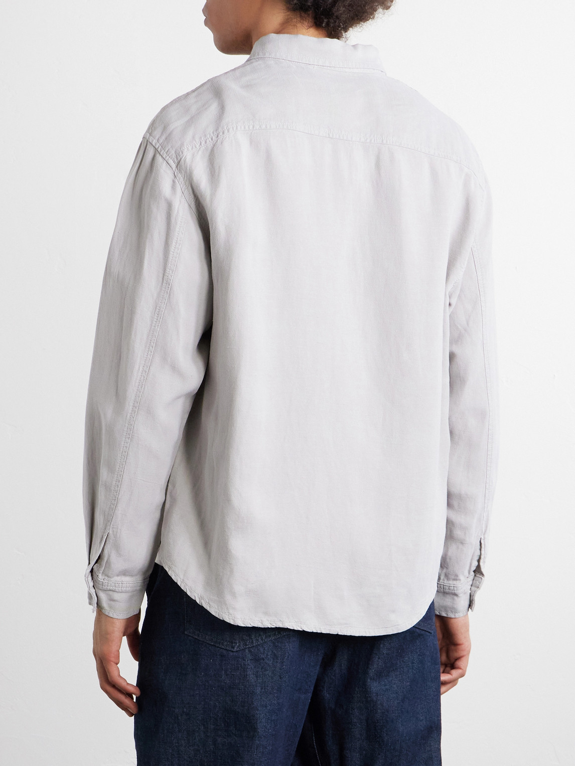  Frame - Lyocell And Cotton-blend Shirt - Men - Gray - Xs 