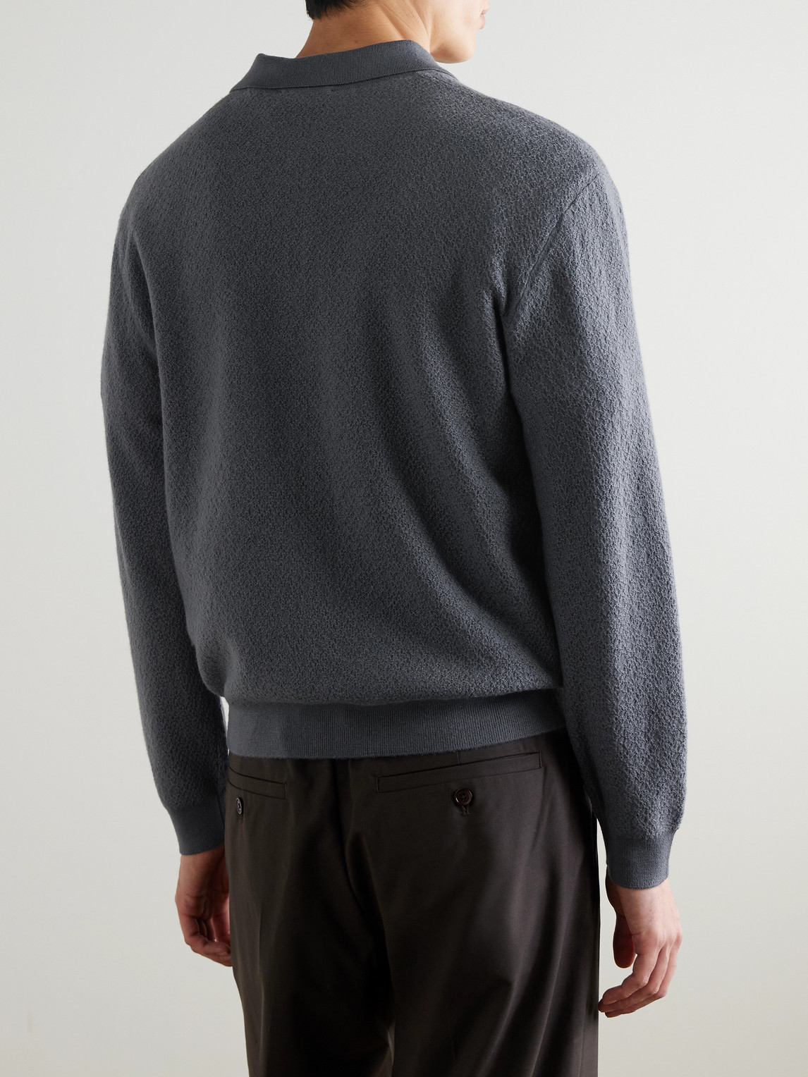  Frame - Wool Polo Sweater - Men - Gray - S 