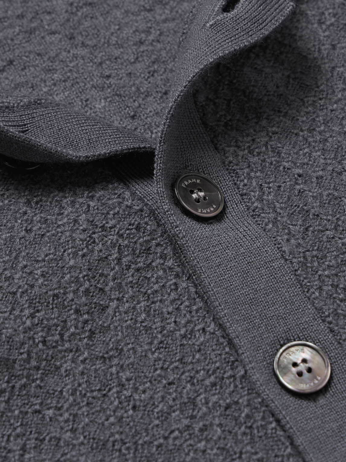  Frame - Wool Polo Sweater - Men - Gray - S 