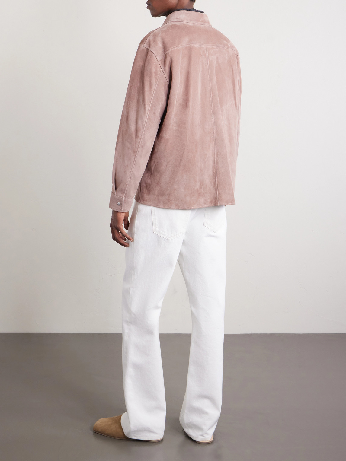  Frame - Suede Shirt - Men - Pink - L 