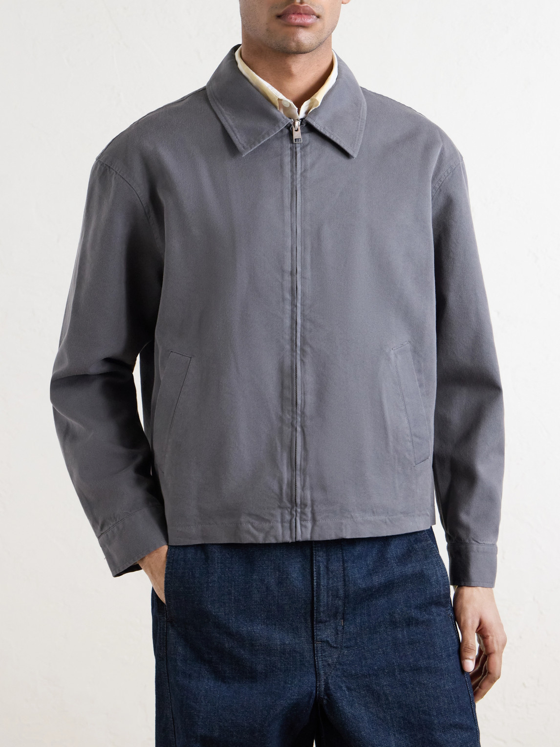  Frame - Cotton-blend Trucker Jacket - Men - Gray - S 