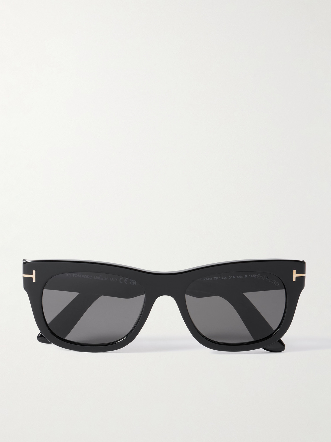 Tom Ford Marshall Rectangular-frame Acetate Sunglasses In Black
