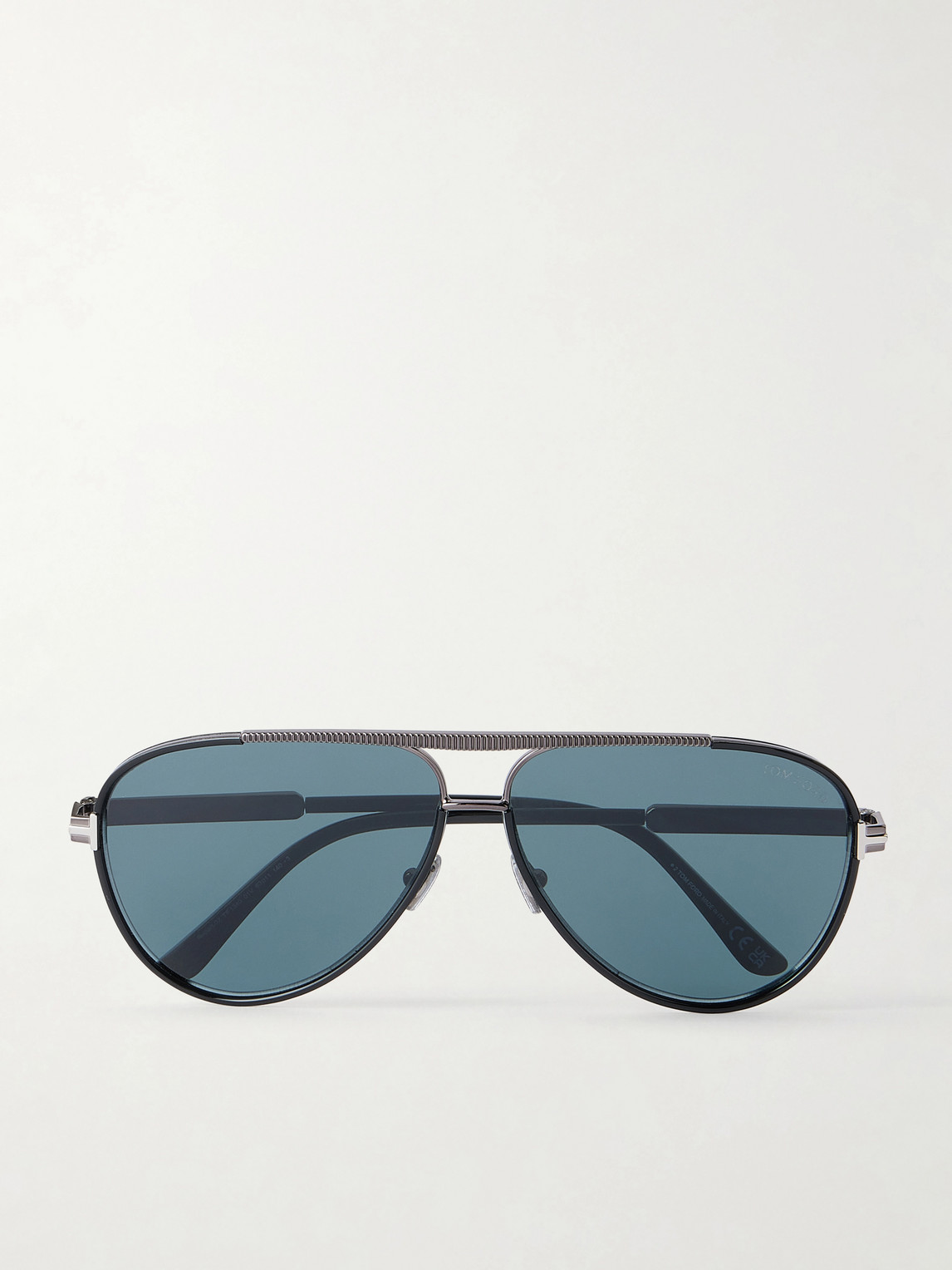 Tom Ford Rupert-02 Aviator-frame Metal Sunglasses In Orange