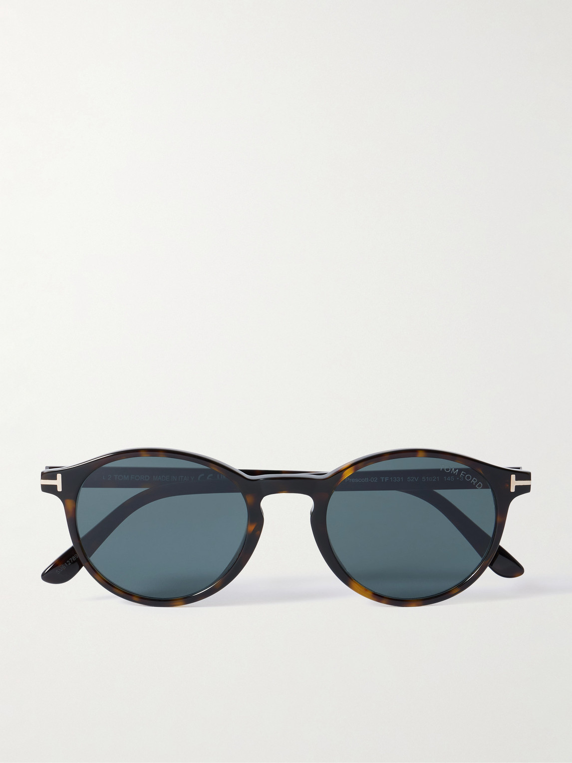 Tom Ford Prescott Round-frame Tortoiseshell Acetate Sunglasses In Brown