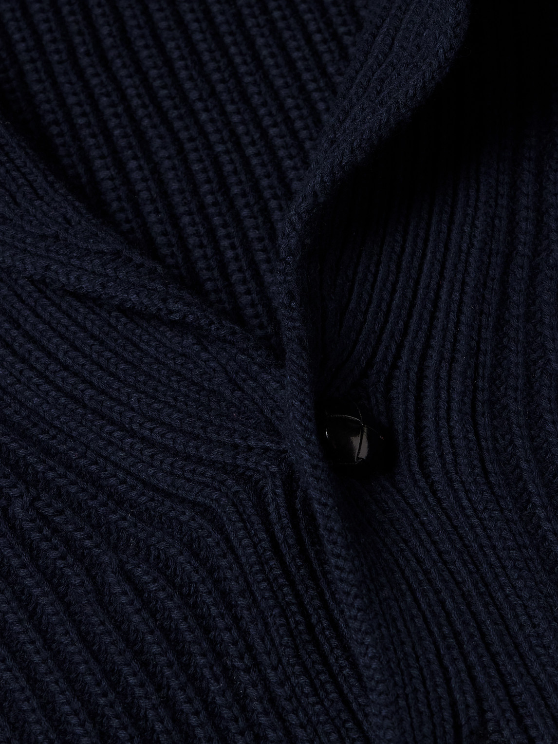 Mr P. - Shawl-Collar Ribbed Cotton And Cashmere-Blend Cardigan