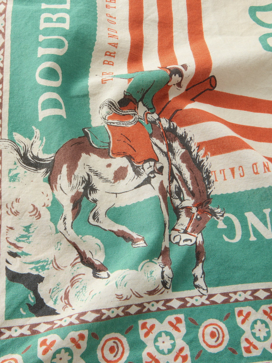  Rrl - Western-print Cotton Bandana - Men - Green 