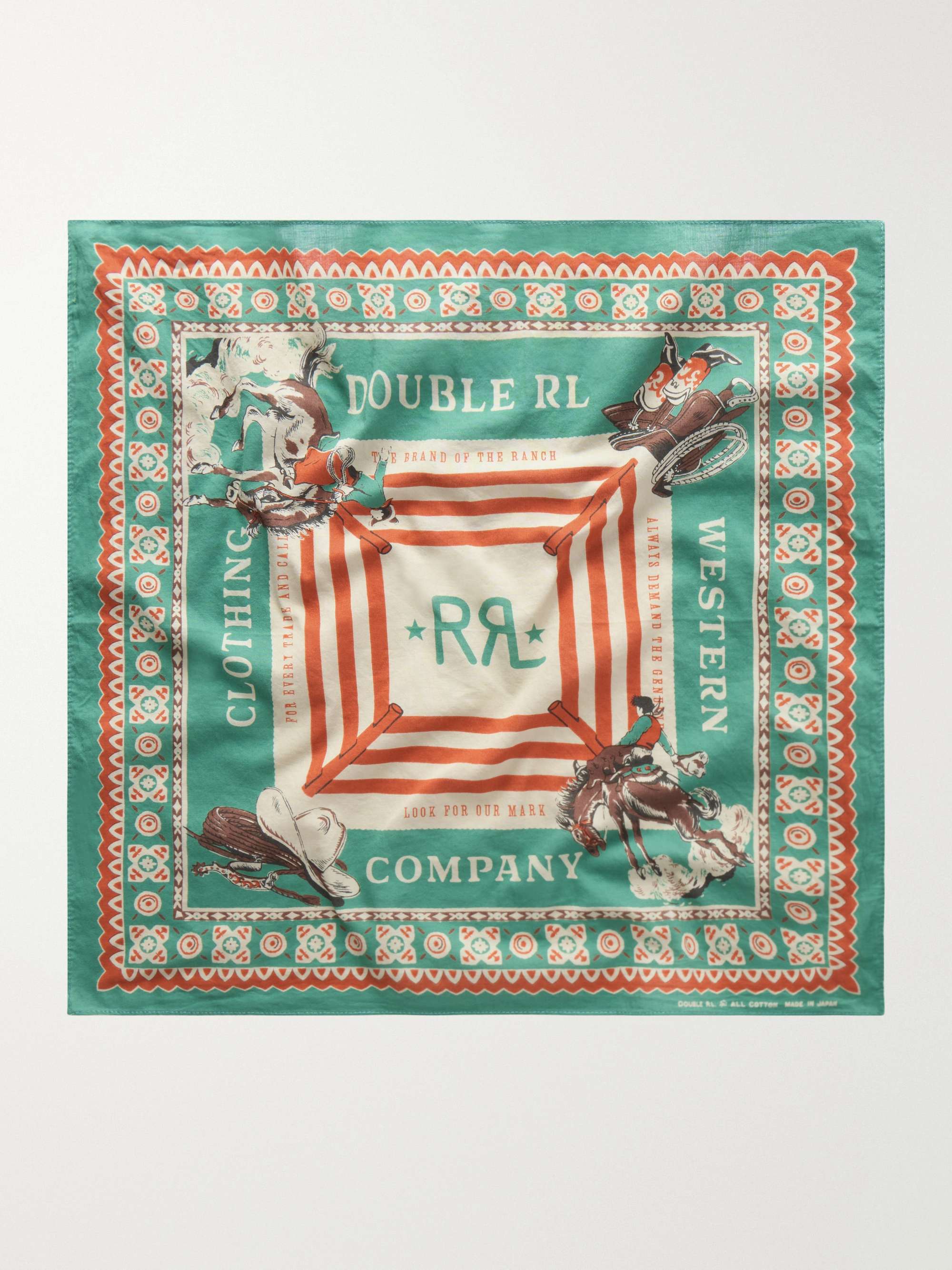 RRL Western-Print Cotton Bandana for Men | MR PORTER