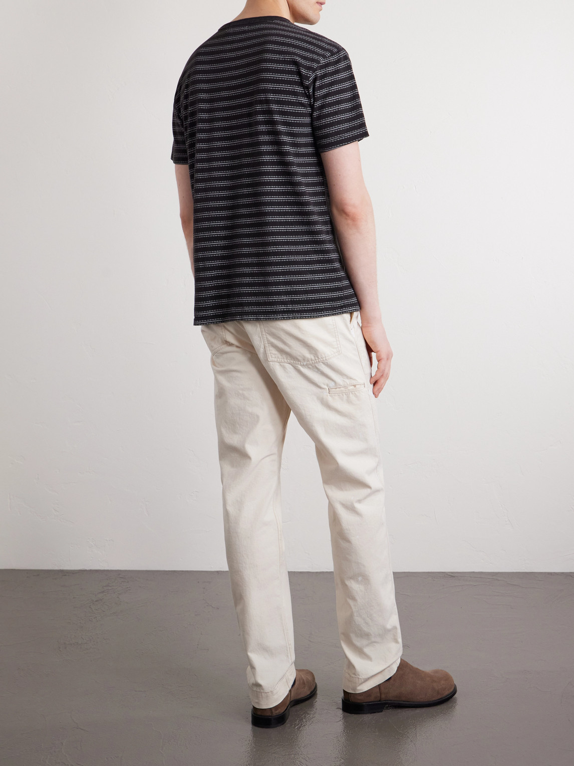 Striped Cotton-Jersey T-Shirt