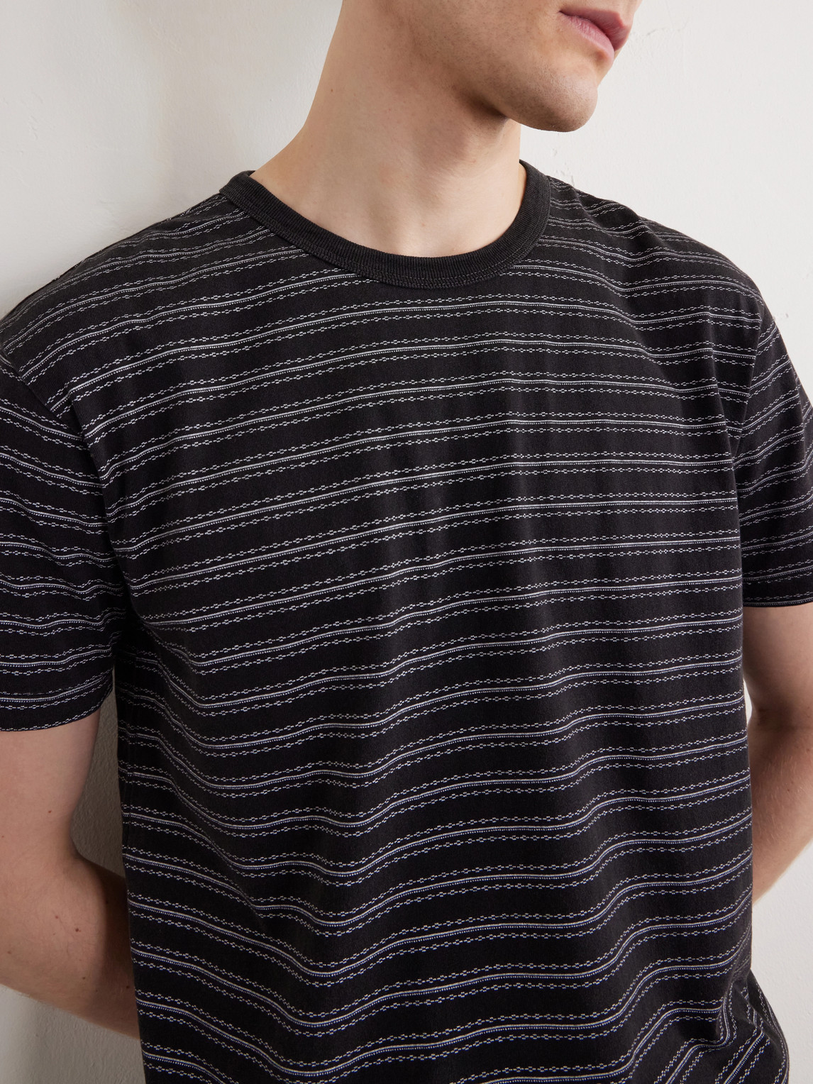 Striped Cotton-Jersey T-Shirt