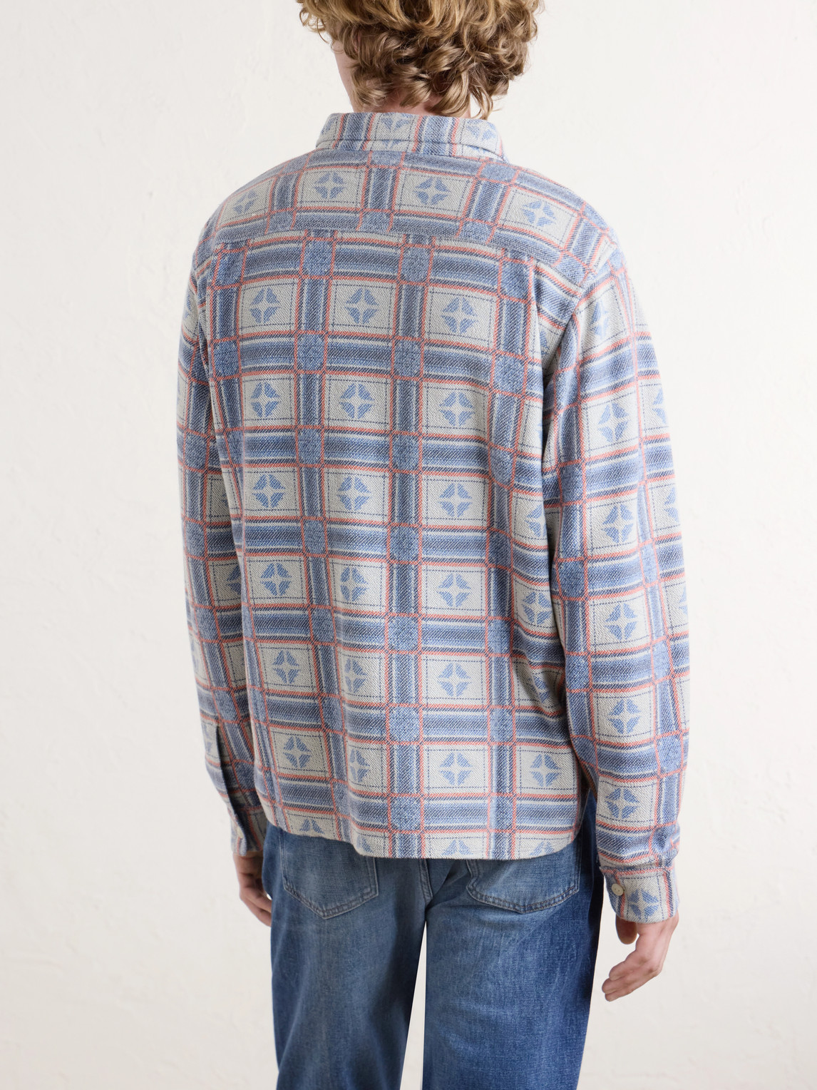  Rrl - Horace Checked Cotton-terry Shirt - Men - Neutrals - S 