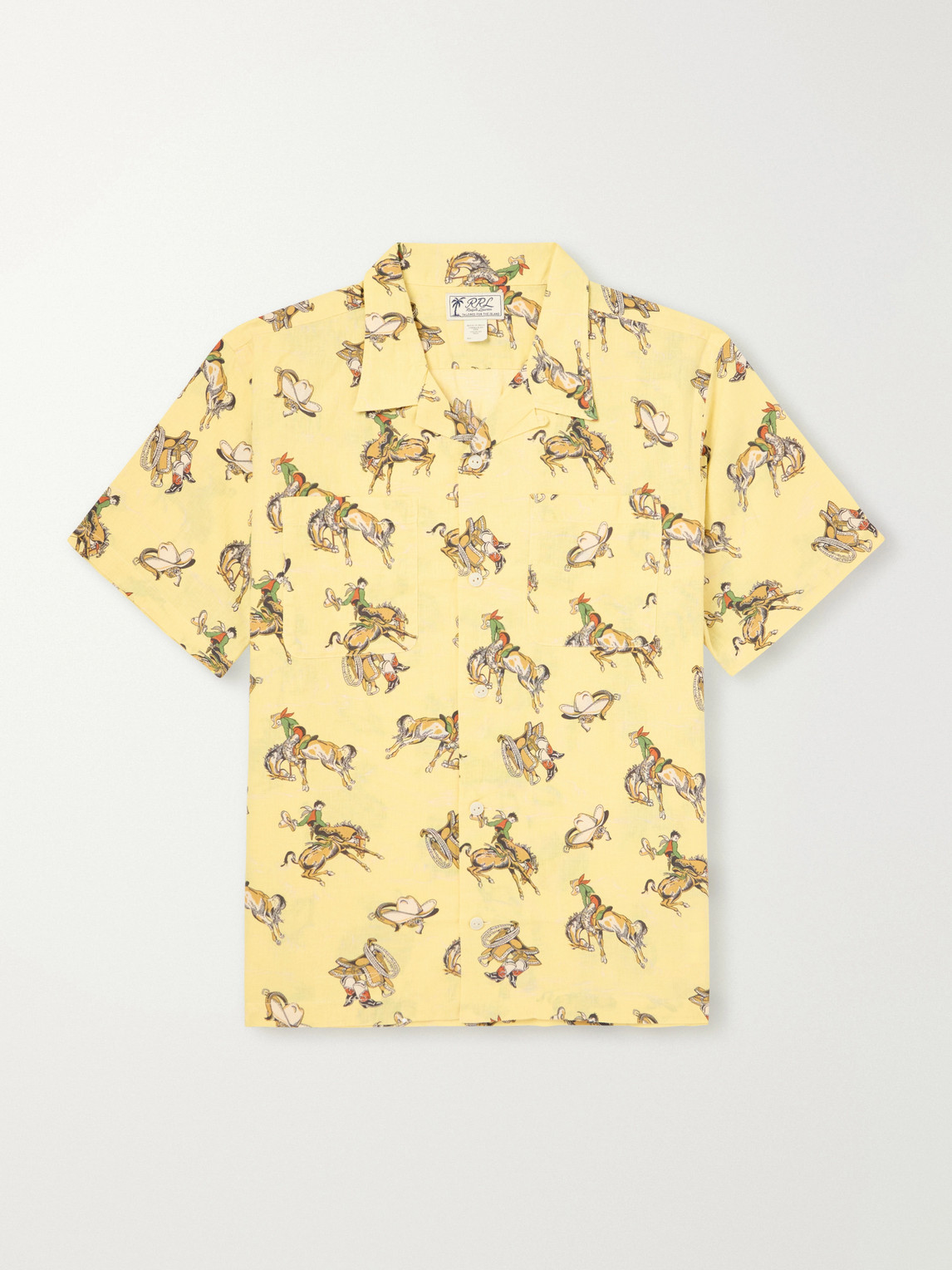 RRL Convertible-Collar Printed inen and Cotton-Blend Shirt - Men