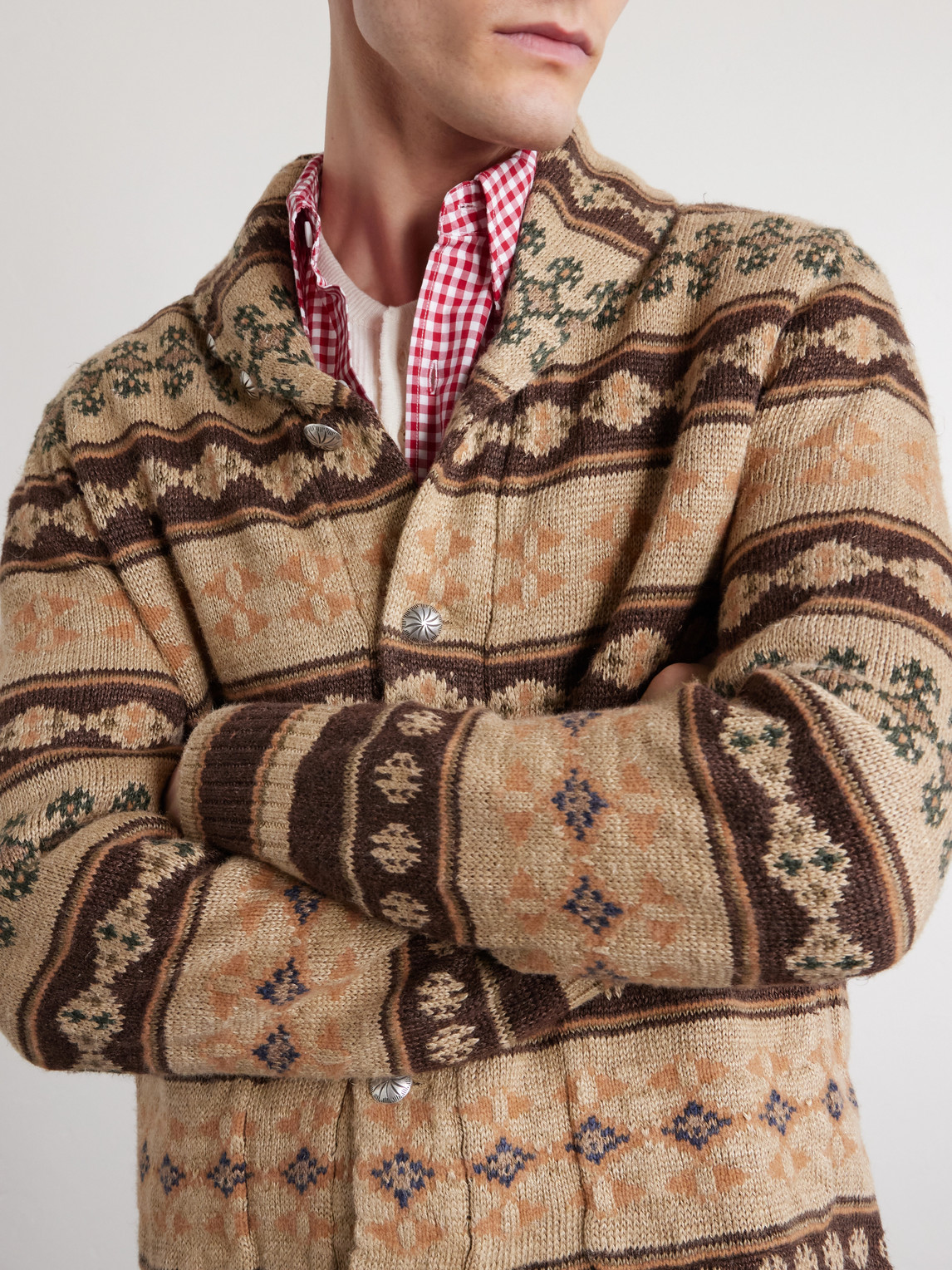 Linen, Silk And Wool-Blend Cardigan