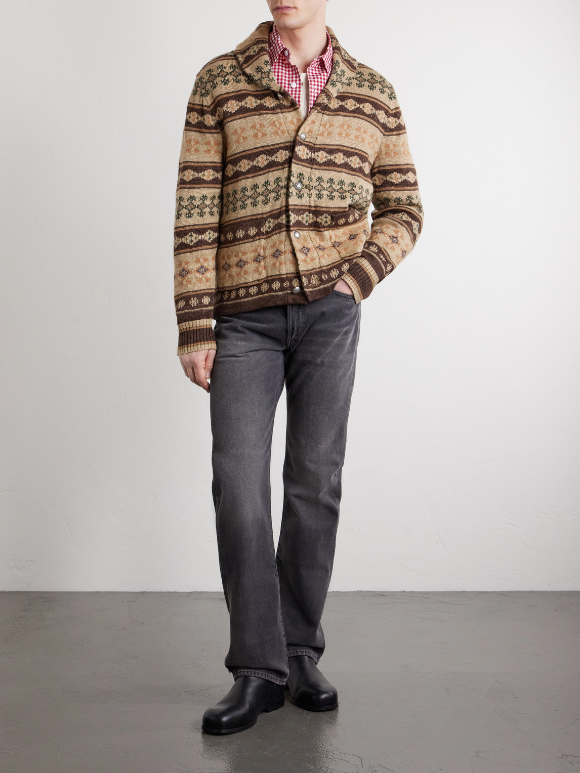Linen, Silk And Wool-Blend Cardigan
