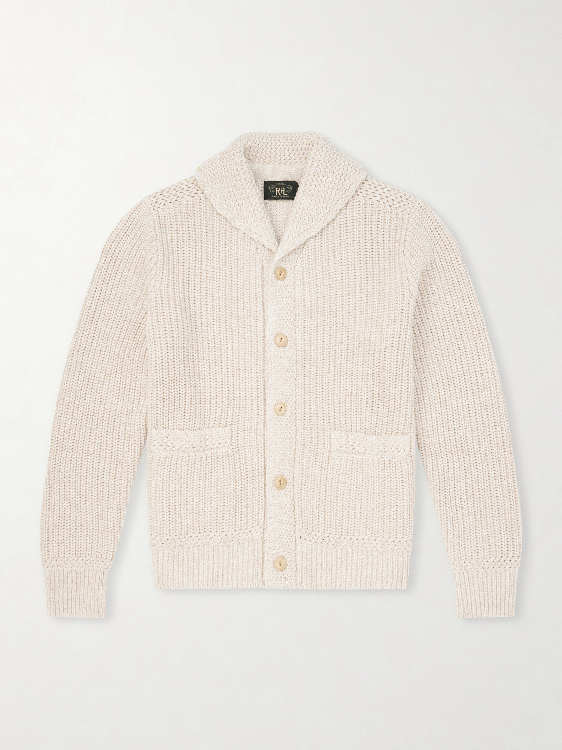RRL Shawl-Collar Cotton and Linen-Blend Cardiganen