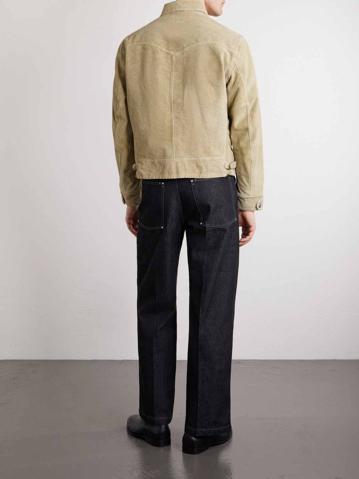  Rrl - Schwab Suede Jacket - Men - Neutrals - L 