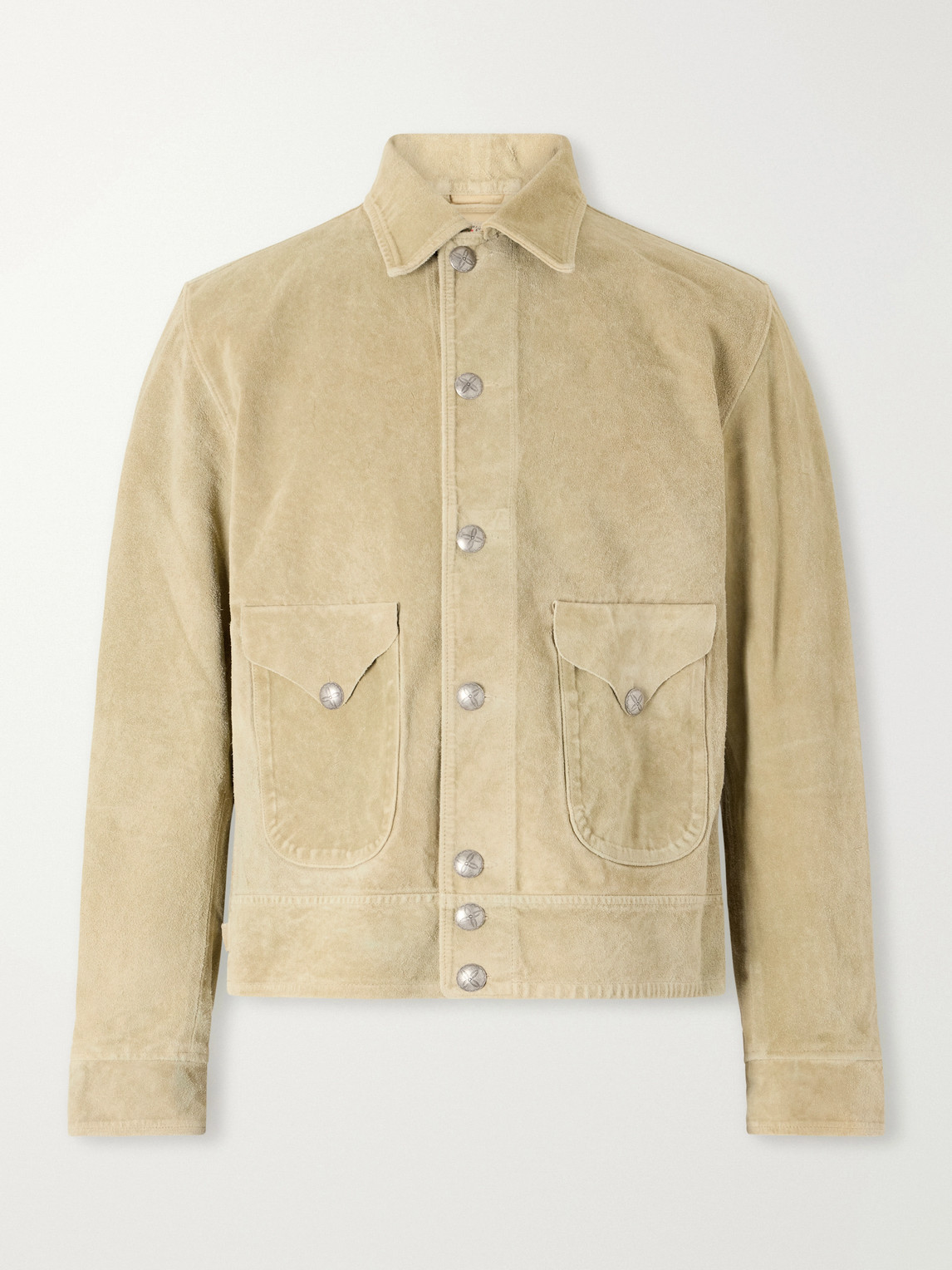 Rrl Schwab Suede Jacket In Neutral