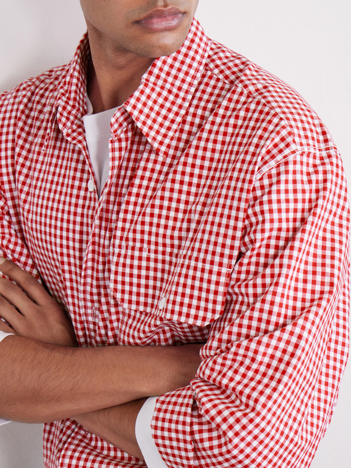 Ease Gingham Cotton Shirt
