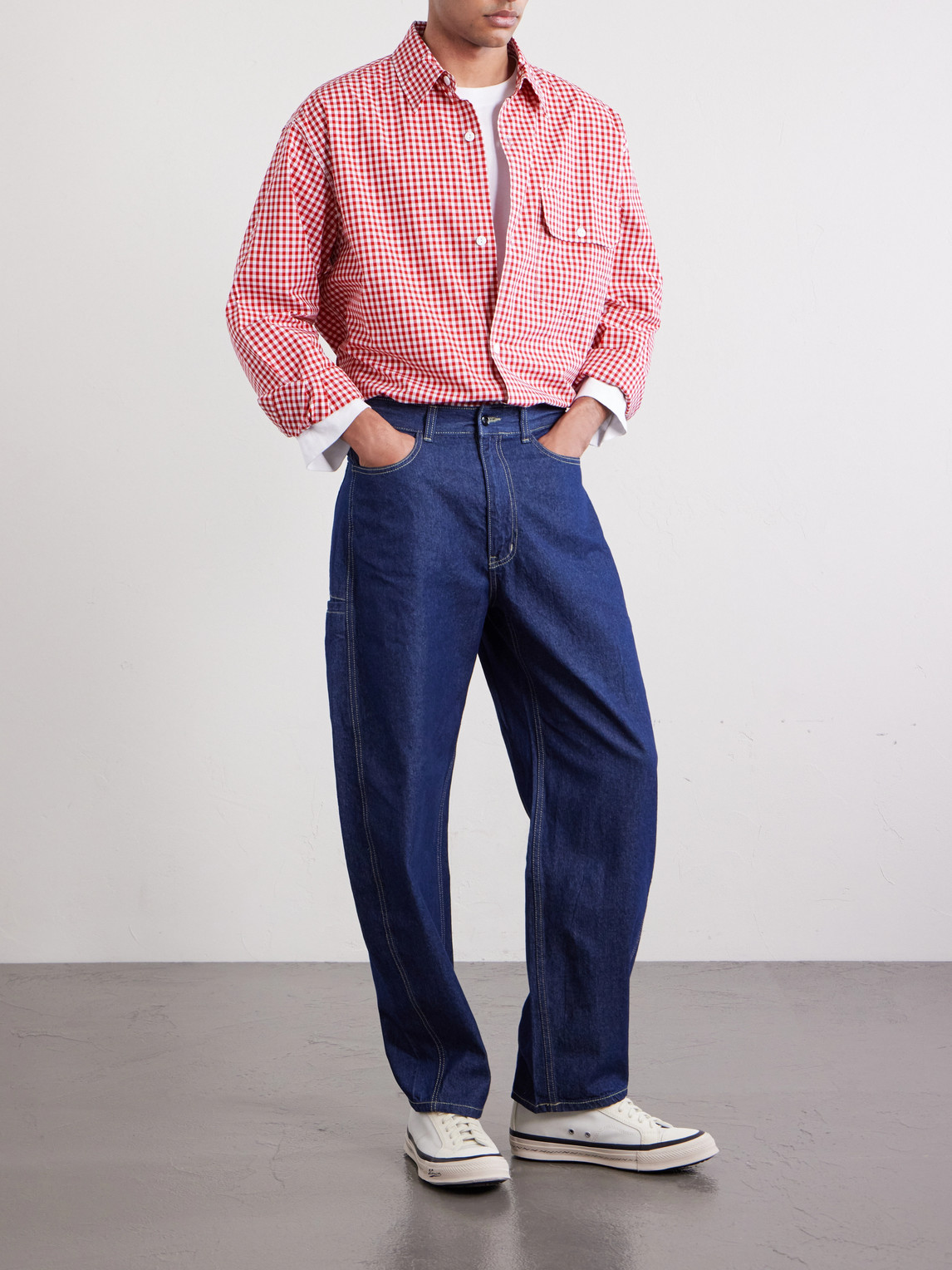 Ease Gingham Cotton Shirt