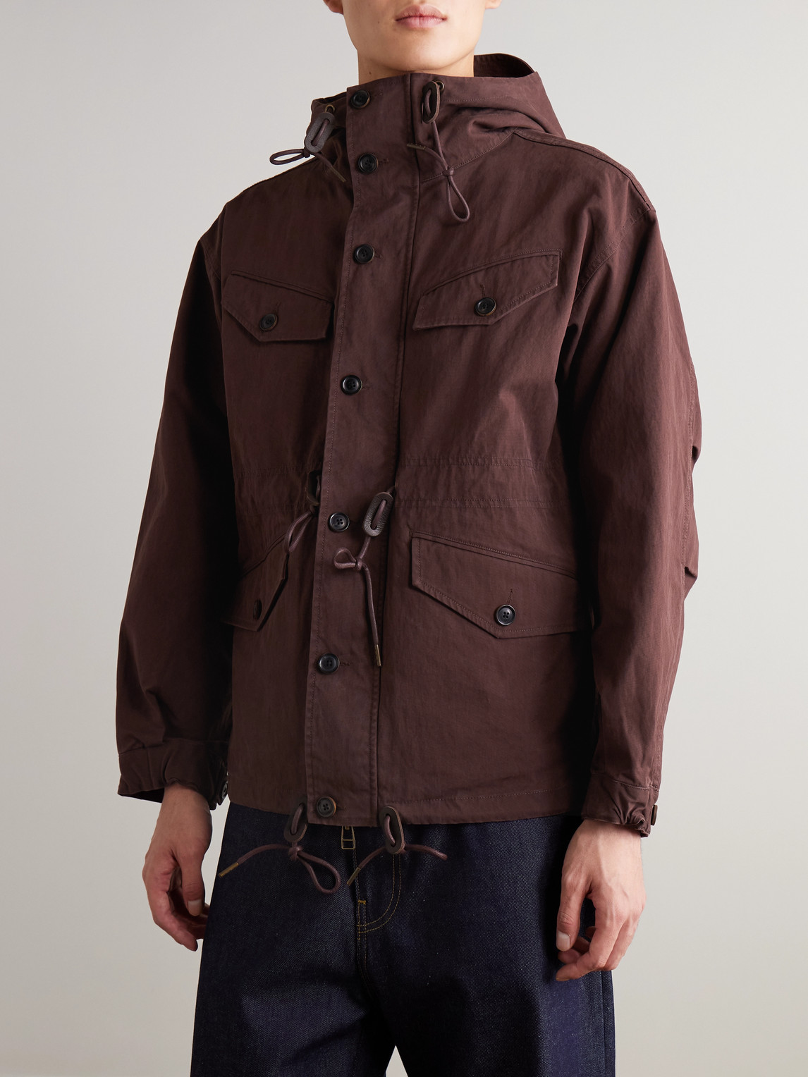 French M47 Cotton And Nylon-Blend Parka