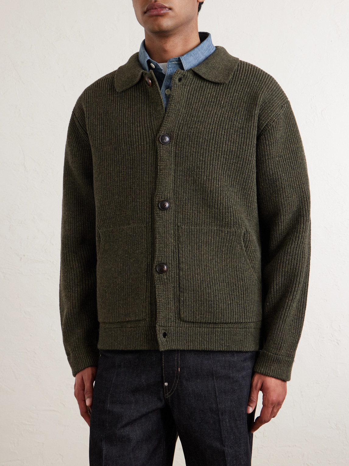 Wool-Blend Cardigan