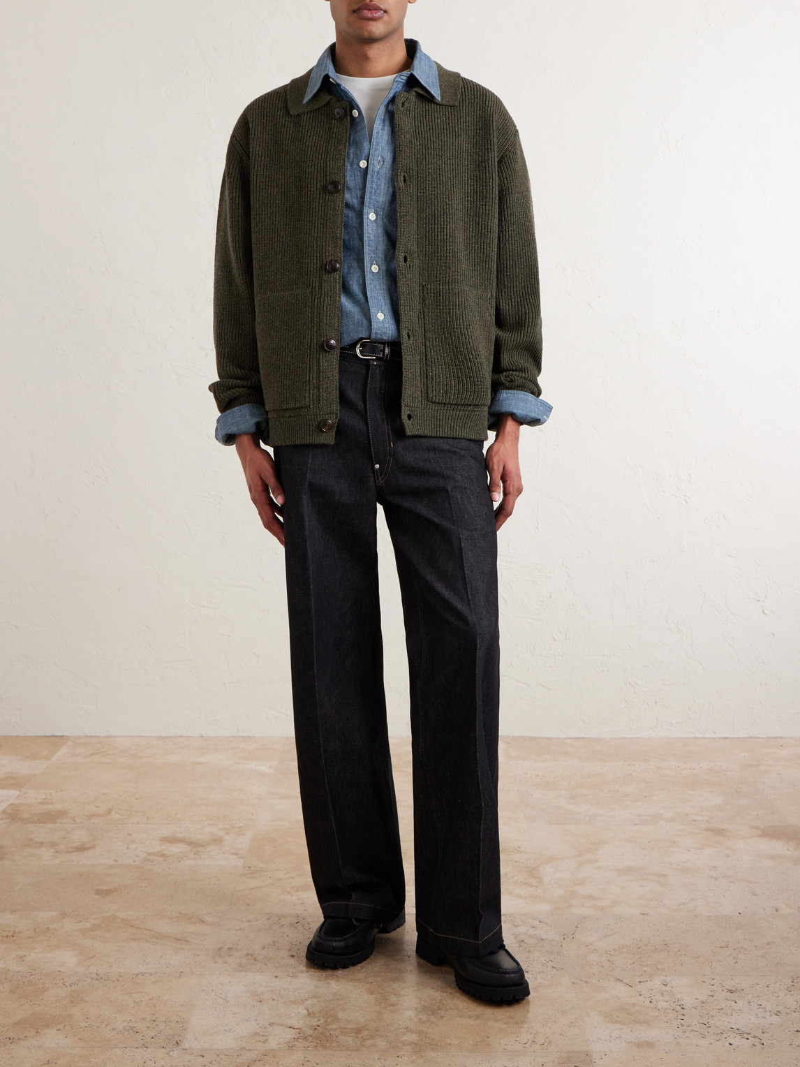 Wool-Blend Cardigan