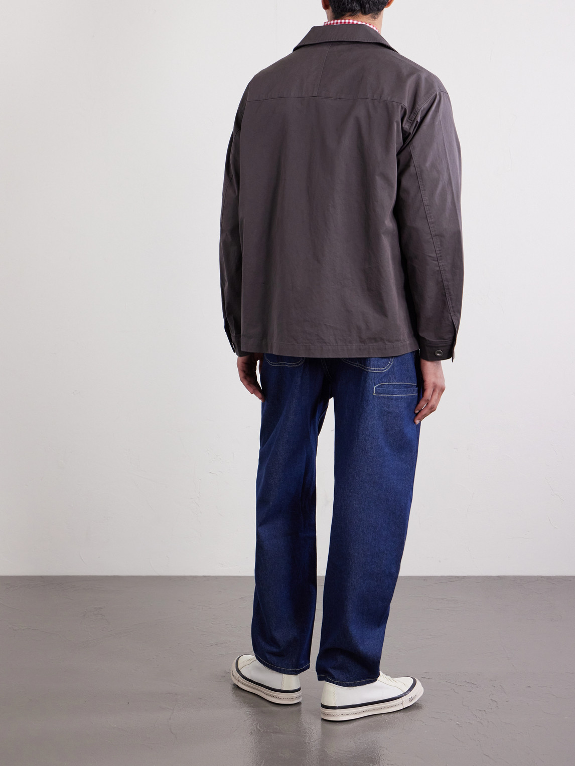 Relaxed Coverall Cotton-Blend Twill Blouson Jacket
