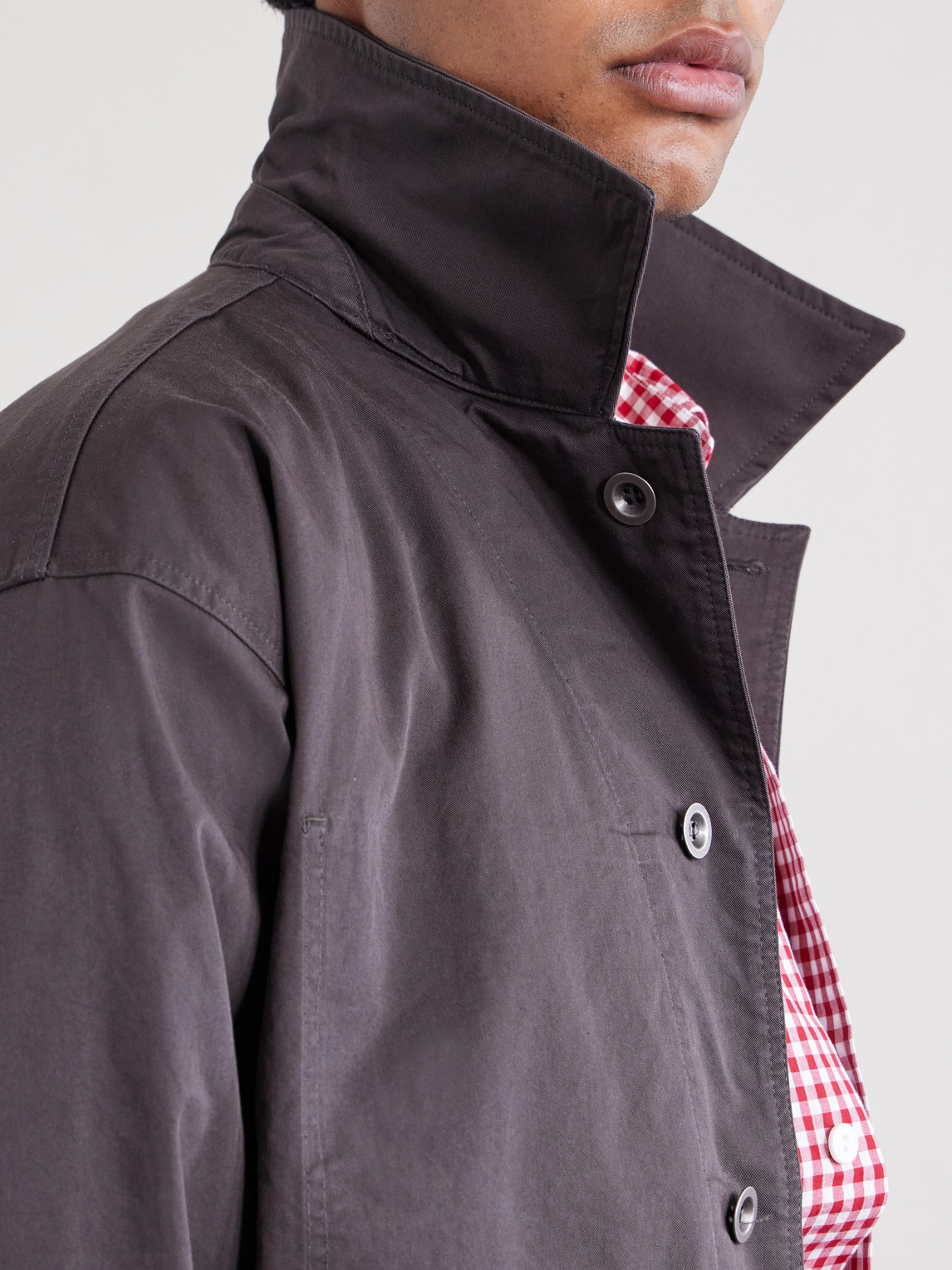 Relaxed Coverall Cotton-Blend Twill Blouson Jacket