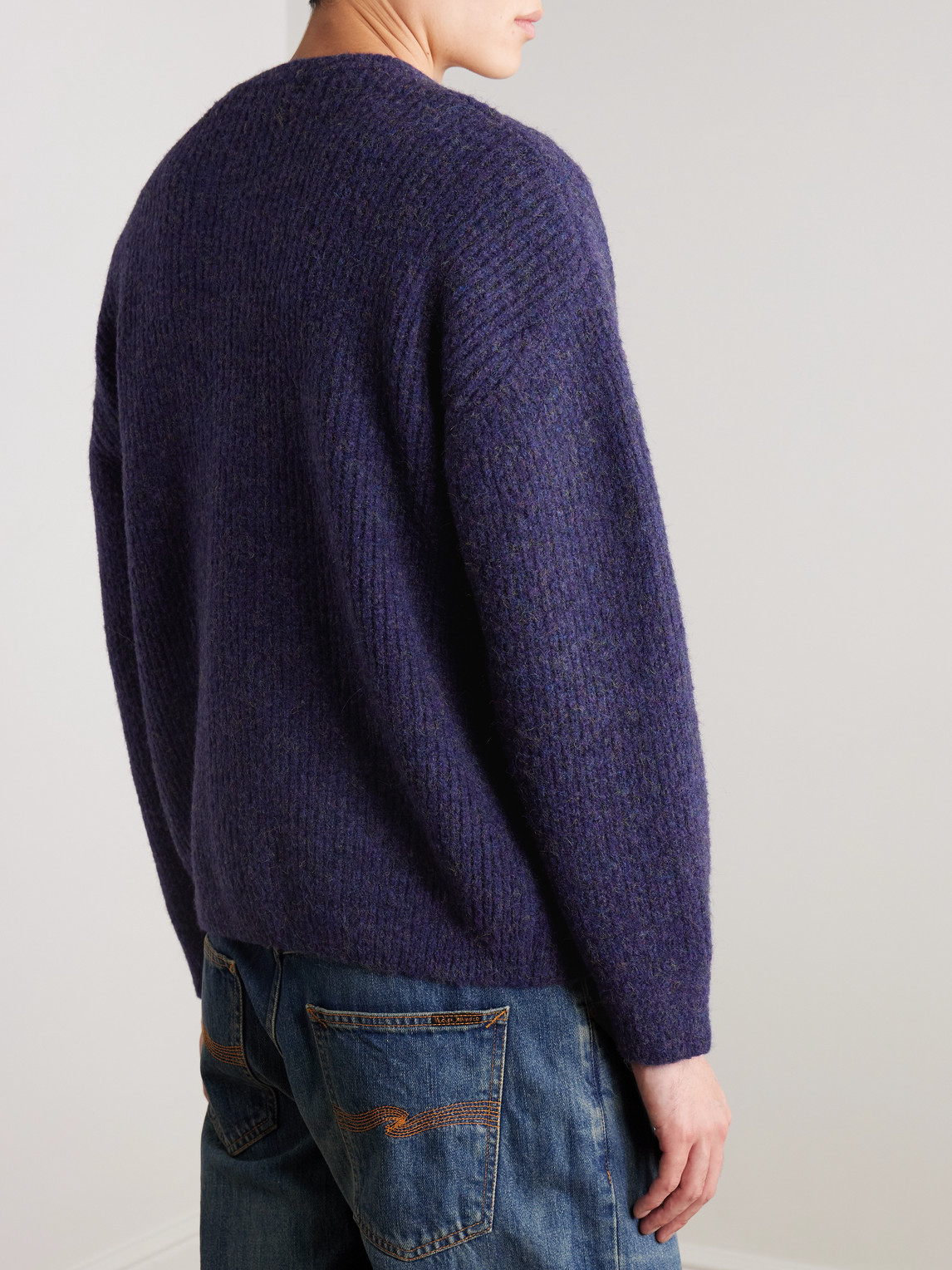 Brushed-Knit Cardigan
