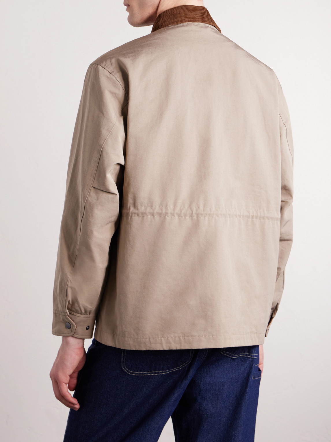 Royal Hunting Corduroy-Trimmed Cotton-Blend Jacket