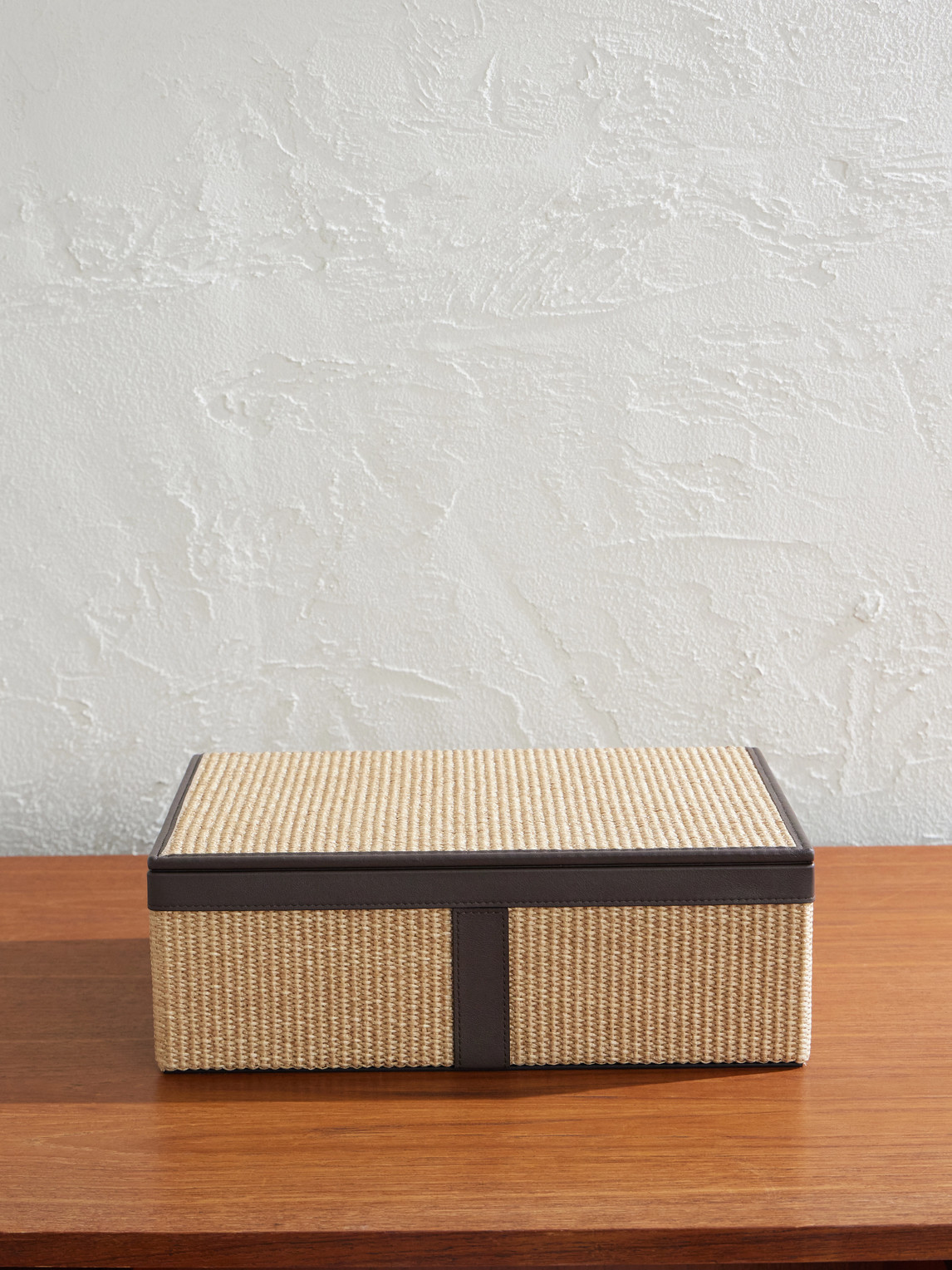 Brunello Cucinelli Silver-plated Steel And Techno Raffia Cocktail Set In Brown