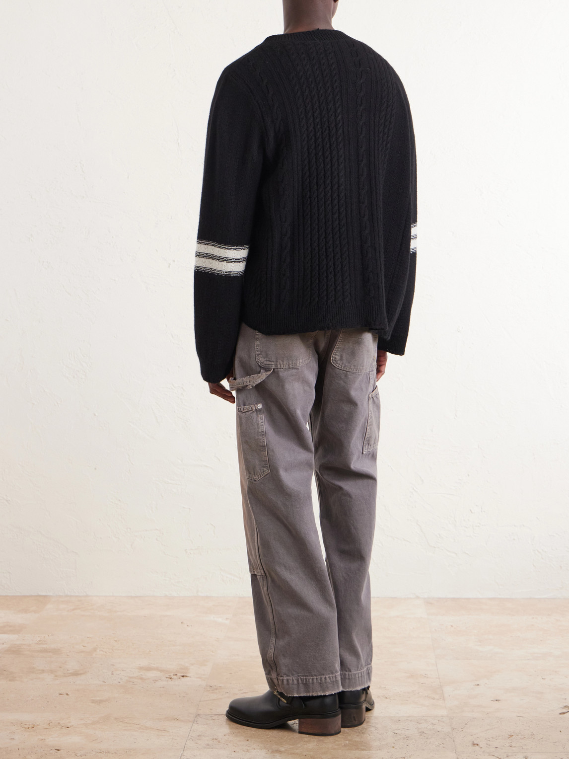 Enfants Riches Déprimés Striped Cashmere Cardigan - Men | Thumbnail 4