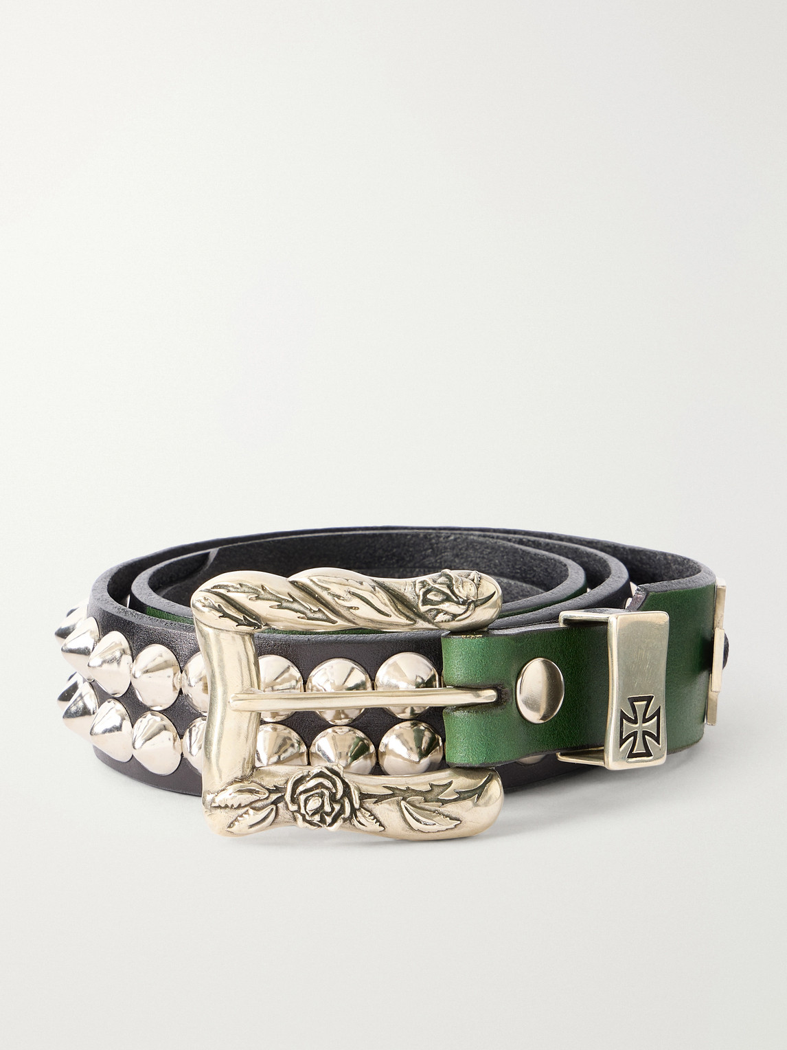 Enfants Riches Deprimes 3.5cm Studded Leather Belt In Black