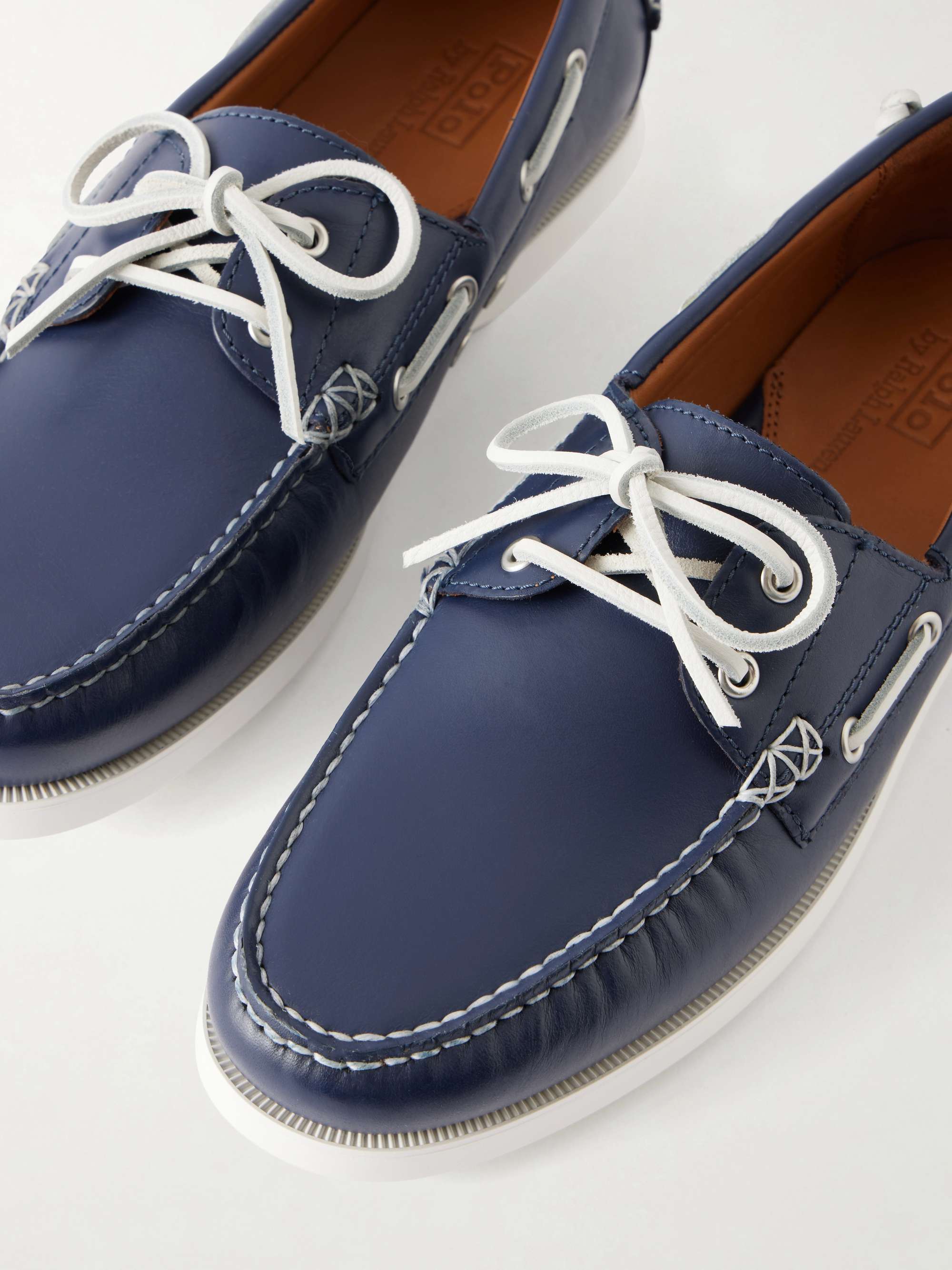 POLO RALPH LAUREN Merton Leather Boat Shoes for Men | MR PORTER POLO RALPH LAUREN Merton Leather Boat Shoes for Men | MR PORTER