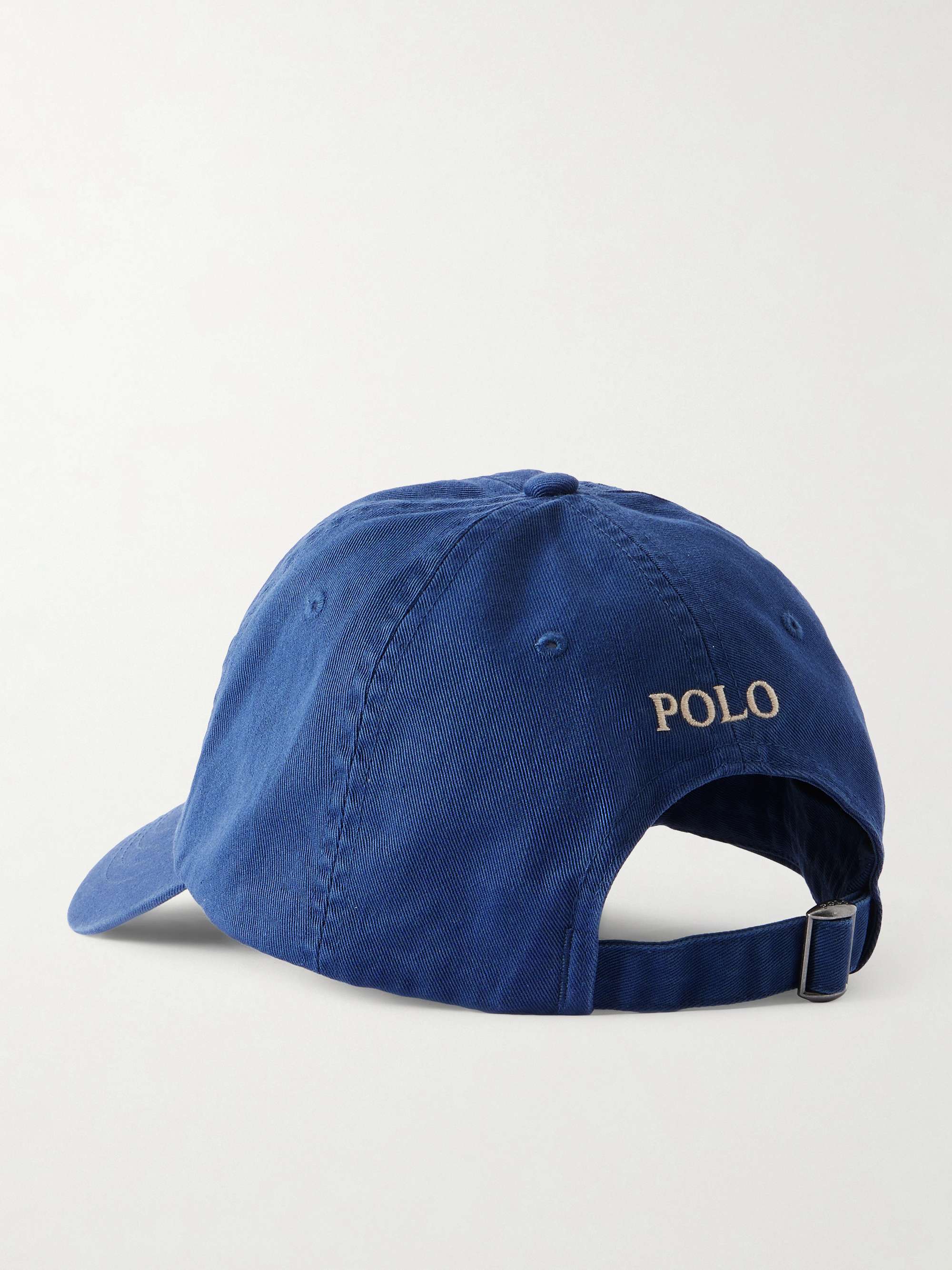 POLO RALPH LAUREN Logo-Embroidered Cotton-Twill Baseball Cap for