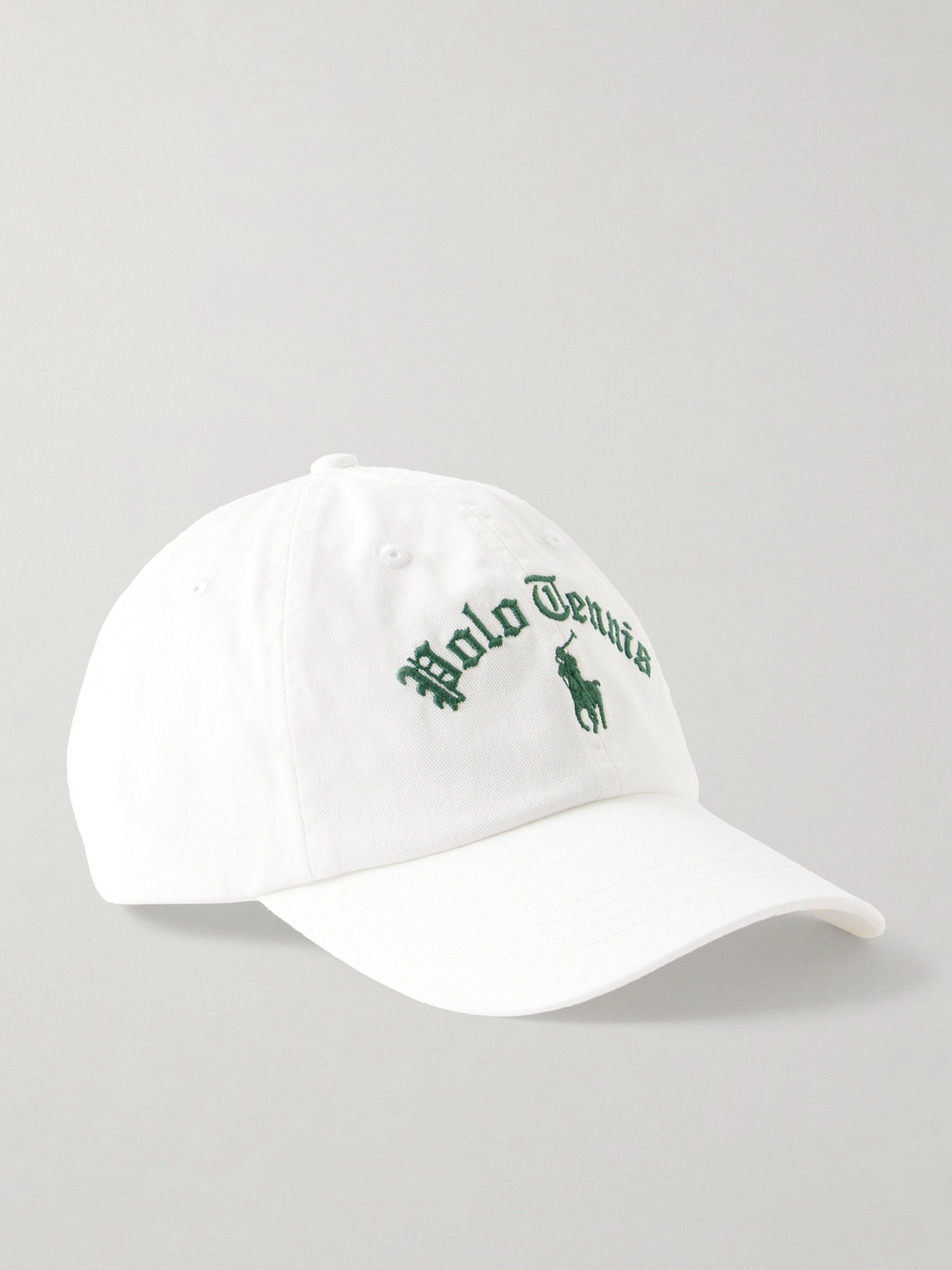 Polo Ralph Lauren Logo-embroidered Cotton-twill Baseball Cap In White