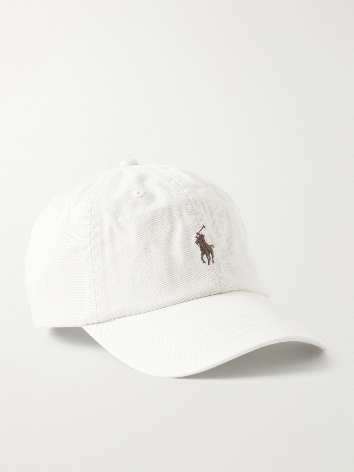 Polo Ralph Lauren Logo-embroidered Cotton-twill Baseball Cap In White