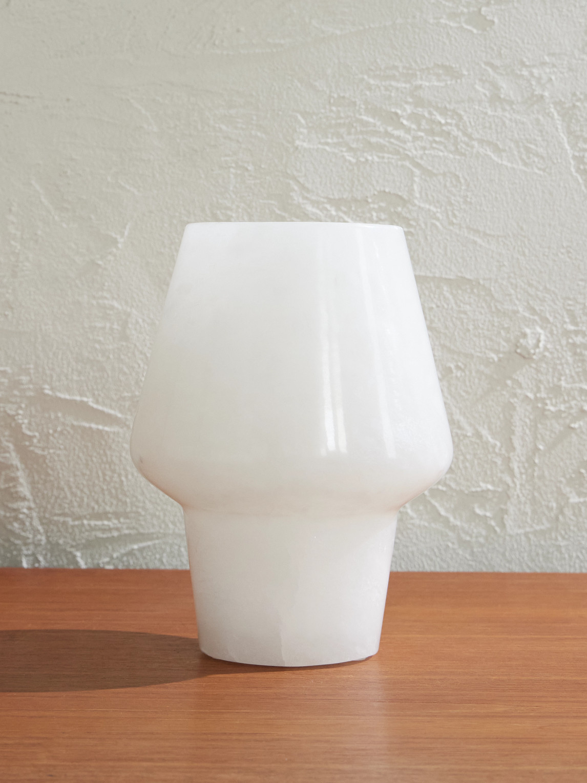 Soho Home Ava Alabaster Vase In White