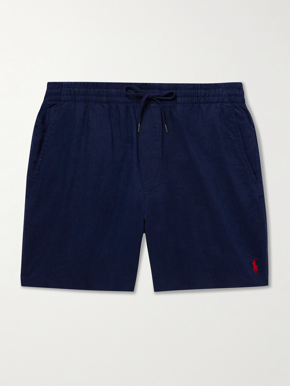 Polo Ralph Lauren Prepster Straight-Leg Logo-Embroidered Linen Drawstring Shortsen