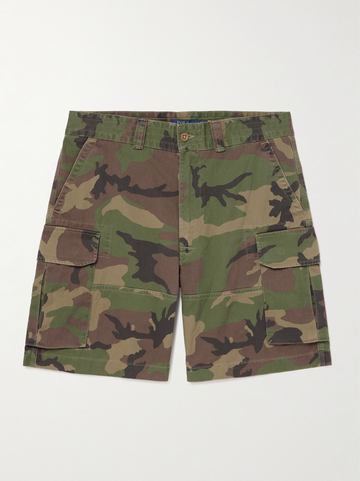 Polo Ralph Lauren Wide-Leg Camouflage-Print Cotton-Twill Shorts UK/US 32