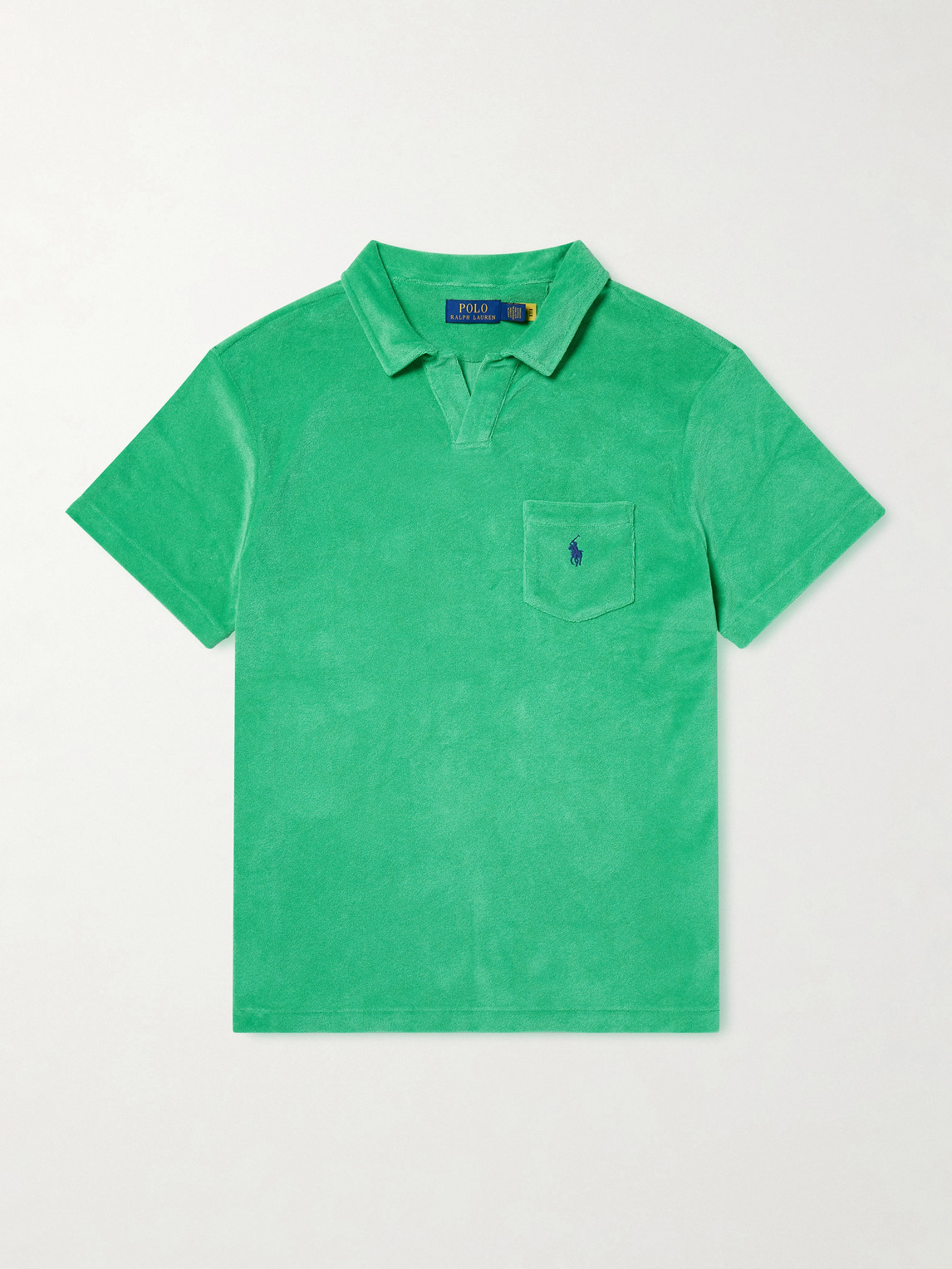 Polo Ralph Lauren Logo-Embroidered Cotton-Blend Terry Polo Shirt - Men