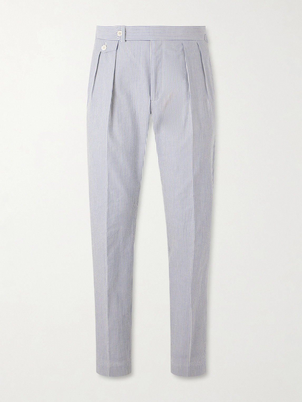 Polo Ralph Lauren Tapered Striped Cotton-Seersucker Trousers UK/US 32