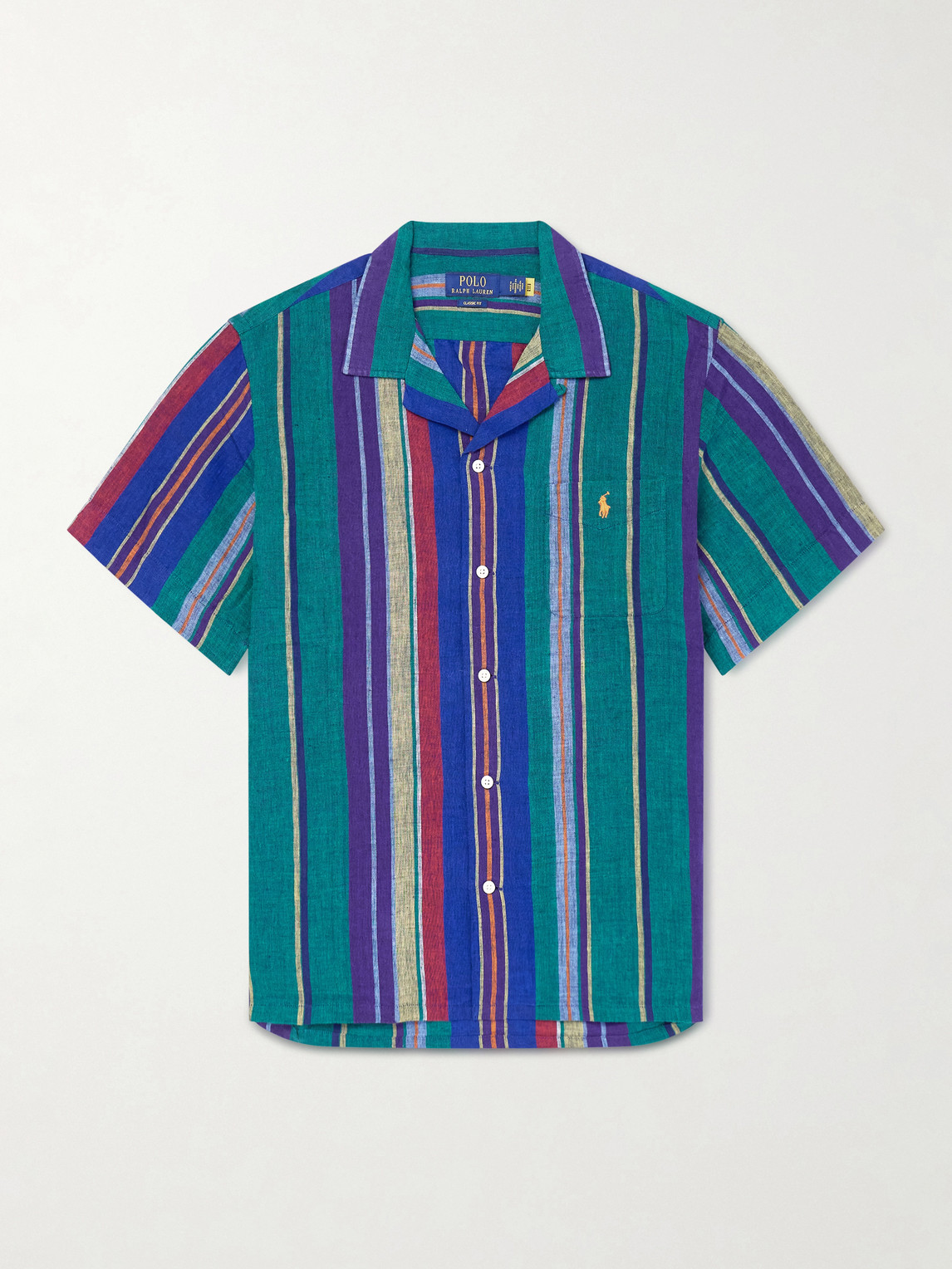 Polo Ralph Lauren Camp-Collar triped Linen hirt - Men