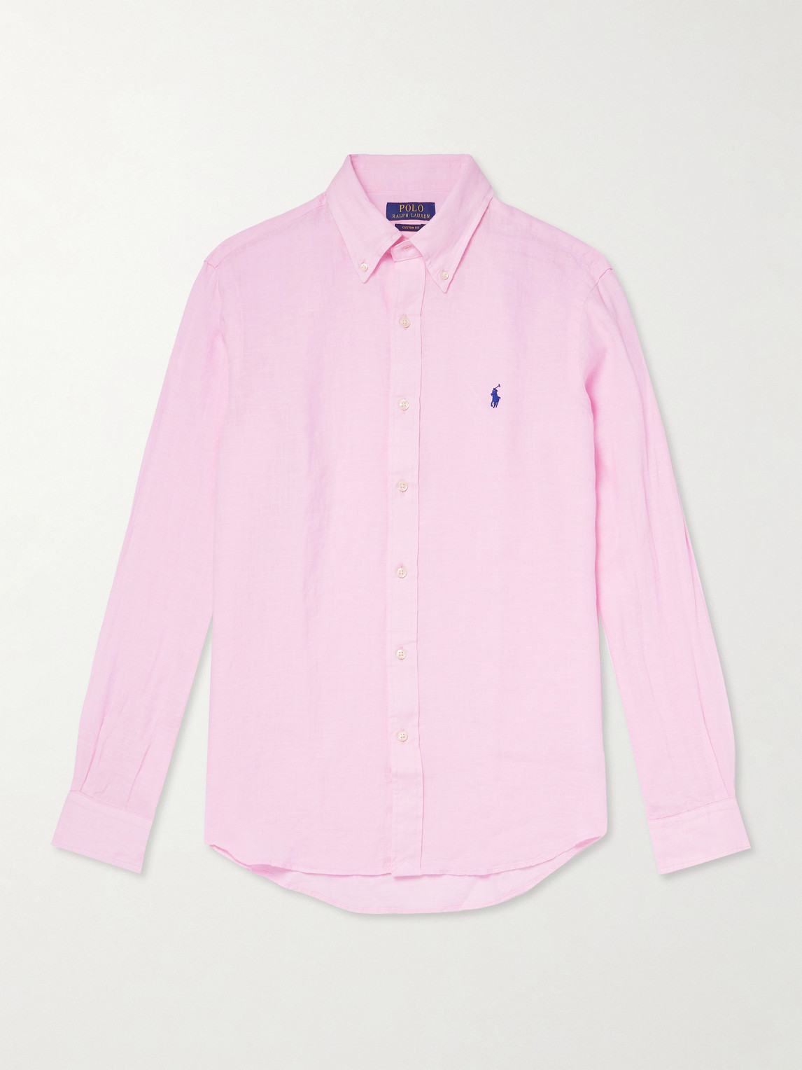 Polo Ralph Lauren Button-Down Collar Logo-Embroidered Linen Shirt - Men