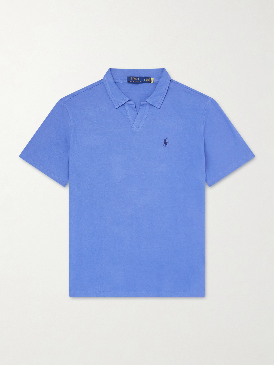 Polo Ralph Lauren Open-Collar Cotton and Linen-Blend Polo Shirt - Men
