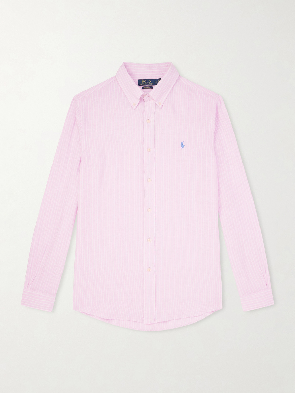 Polo Ralph Lauren Button-Down Collar ogo-Embroidered Striped Cotton Shirt - Men