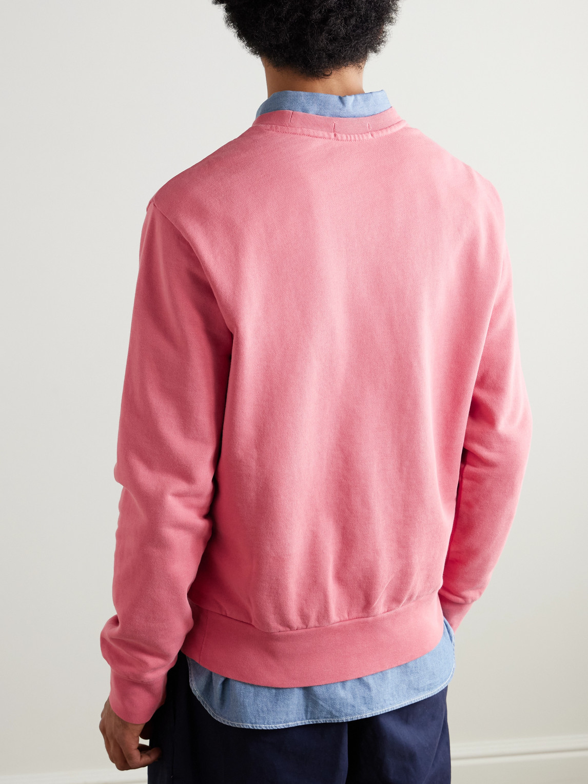 Logo-Embroidered Cotton-Jersey Sweatshirt