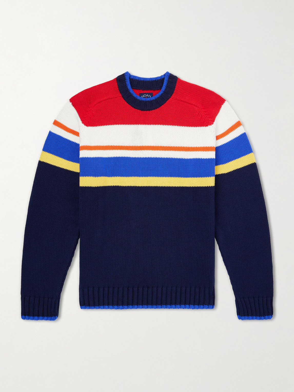 Noah Striped Organic Cotton Sweater - Men | Thumbnail 6 Noah Striped Organic Cotton Sweater - Men | Thumbnail 6